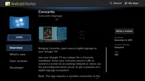 Concerto Digital Signage User Manual